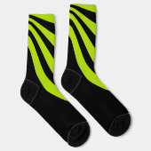 Kalkgrün und Schwarz Socken (Rechts)
