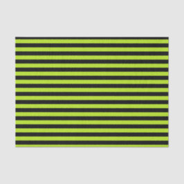 Kalkgrün und schwarze Streifen Seidenpapier