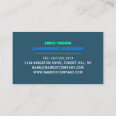 Kalkgrün, Waschsalon, Reinigungsservice Visitenkarte (Rückseite)