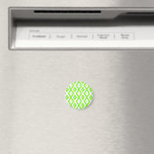 Kalkgrün-weiße Diamantmuster Magnet (In Situ (Geschirrspüler))