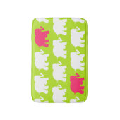 Kalkgrüne Elefanten Badematte (Vorderseite Vertikal)