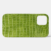 Kalkgrüne Imitat Kronenleder Case-Mate iPhone Hülle (Rückseite (Horizontal))