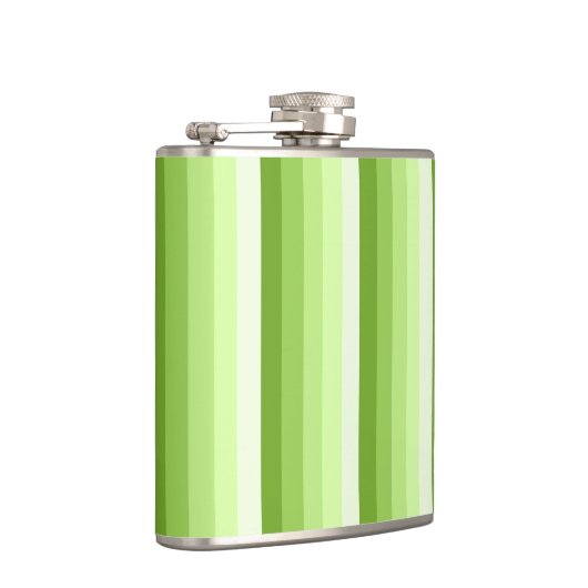 Kalkgrüne Schattenstreifen Flachmann (Rechts)