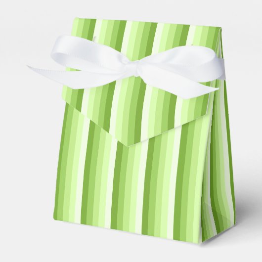 Kalkgrüne Schattenstreifen Geschenkschachtel (Vorderseite)