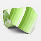 Kalkgrüne Schattenstreifen Krawatte (Gerollt)