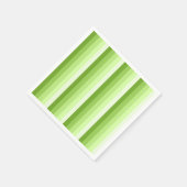 Kalkgrüne Schattenstreifen Serviette (Ecke)
