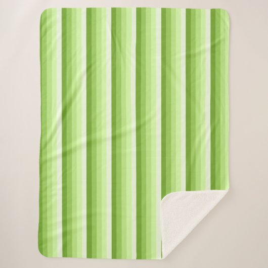 Kalkgrüne Schattenstreifen Sherpadecke (Vorderseite)
