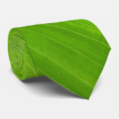 Kalkgrüne, subtile Streifen Künstlerische Krawatte (Gerollt)