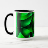 Kalkgrüne und schwarze Wellen, mit etwas Schatten? Tasse (Links)