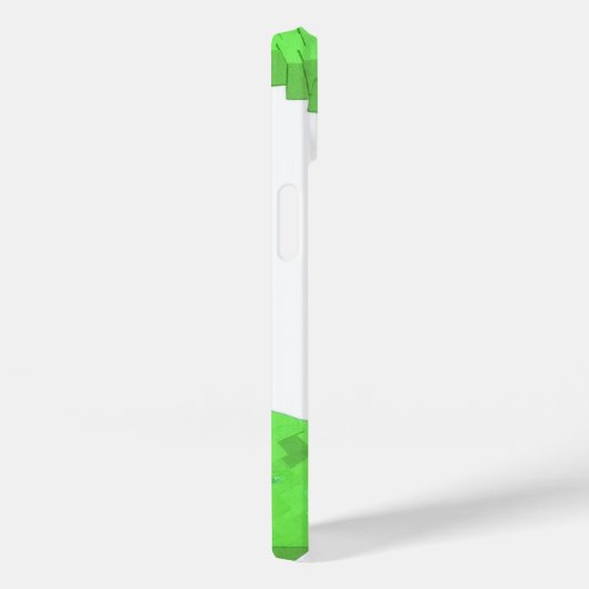 Kalkgrüner Herzdrache auf Weiß Case-Mate iPhone Hülle (Rückseite / Rechts)