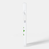 Kalkgrüner Herzdrache auf Weiß Case-Mate iPhone Hülle (Rückseite / Links)