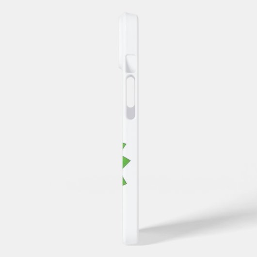 Kalkgrüner Herzdrache auf Weiß Case-Mate iPhone Hülle (Rückseite / Links)