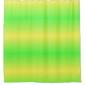 Kalkgrüner Ombre Stripe Duschvorhang (Vorderseite)