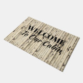 Kalkholz in unserer Hütte Fußmatte (Schrägansicht)