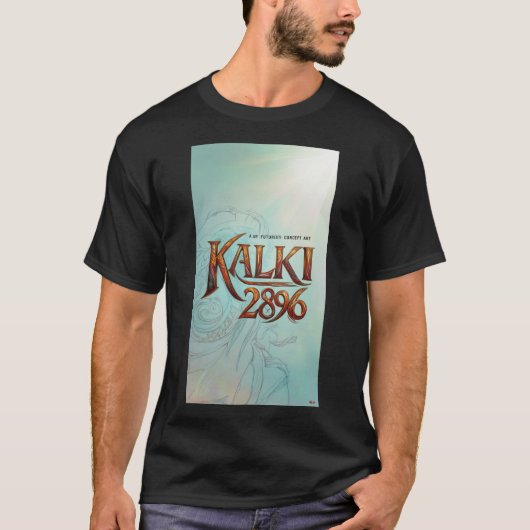 Kalki 2896 - Epic Sci-Fi Typografie T-Shirts (Vorderseite)
