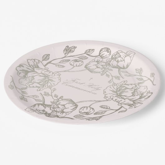 Kalkplatte Pappteller (Schrägansicht)