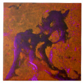 Kalkstein abstrakt in den Purpur und in gebrannter Fliese (Vorderseite)