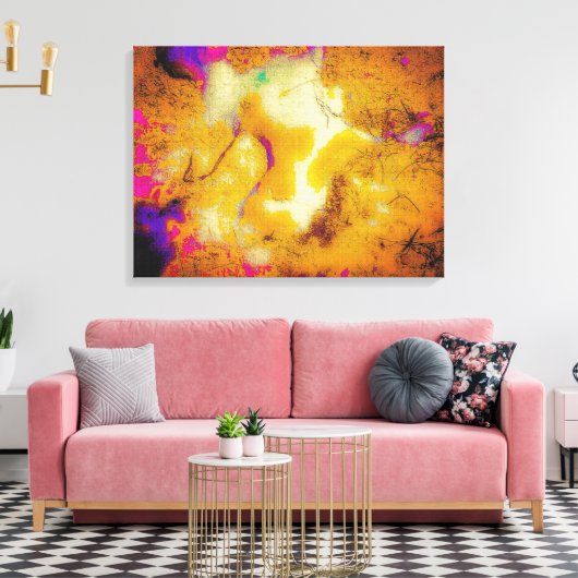 Kalkstein bei Senf Leinwanddruck (Insitu (Wohnzimmer))