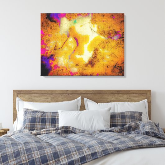 Kalkstein bei Senf Leinwanddruck (Insitu (Schlafzimmer))