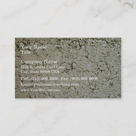 Kalkstein-Beton-Beschaffenheit Visitenkarte (Vorderseite)