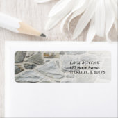 Kalkstein-Rücksendeadressen-Aufkleber (Insitu)