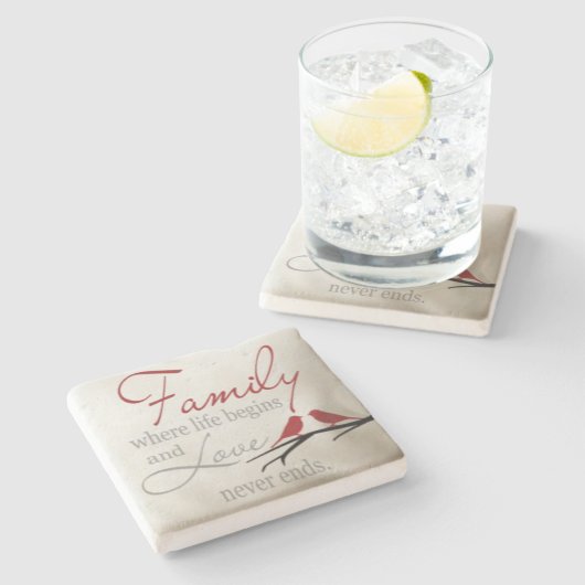 Kalkstein-Untersetzer Steinuntersetzer (Seitenansicht)