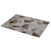 Kalksteinfossilien Schneidebrett (Ecke)