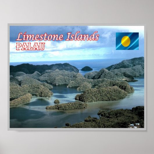 Kalksteininsel - Palau - Poster (Vorne)