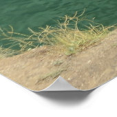 Kalksteinklippen und smaragdfarbene Gewässer Poster (Ecke)