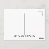 Kalksteinklippen und smaragdfarbene Gewässer Postkarte (Rückseite)