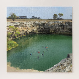 Kalksteinklippen und smaragdfarbene Gewässer Puzzle