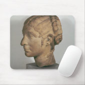 Kalksteinkopf einer Frau Mousepad (Mit Mouse)