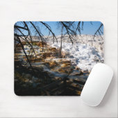 Kalksteinterrasse Mammov Hot Spring Yellowstone Mousepad (Mit Mouse)