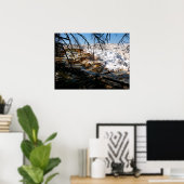 Kalksteinterrasse Mammov Hot Spring Yellowstone Poster (Heimbüro)