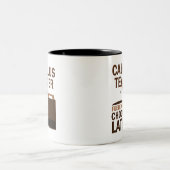 Kalkül-Lehrer-(lustiges) Geschenk Zweifarbige Tasse (Mittel)