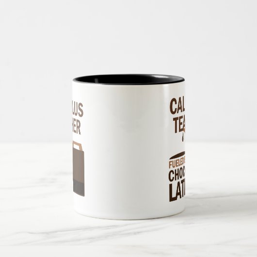 Kalkül-Lehrer-(lustiges) Geschenk Zweifarbige Tasse (Mittel)