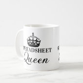 Kalkulationstabellen Queen Funny Quotes Kaffeetasse (Vorderseite Links)