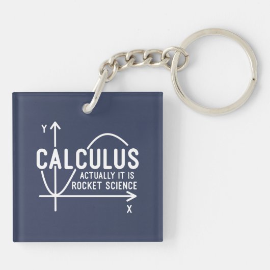Kalkulieren Sie die "Rocket Science Funny Math" Schlüsselanhänger (Rückseite)