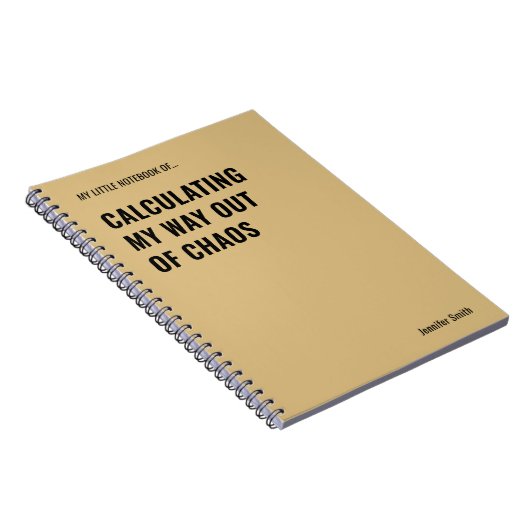 Kalkulieren von meinem Weg aus dem Chaos-Büro Notizblock (Rechte Seite)