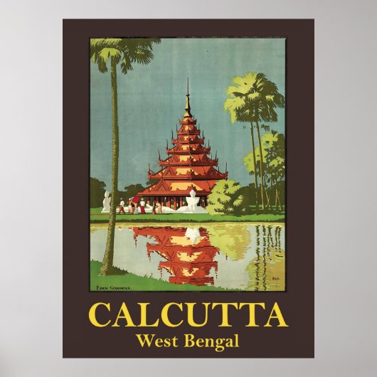 Kalkutta, die Hauptstadt West Bengalisch, Indien Poster (Vorne)