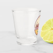 Kalkutta India City Skyline Emblem Schnapsglas (Links)