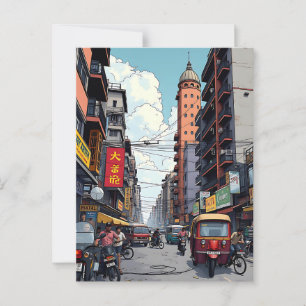 Kalkutta, Indiens Innenstadt Keepake Souvenir Postkarte