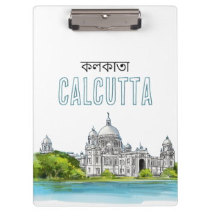 Kalkutta "Victoria Memorial" Kolkata Bengali Klemmbrett