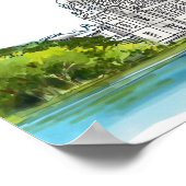 Kalkutta "Victoria Memorial" Kolkata Bengali Poster (Ecke)