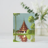 Kalkutta Vintage Reiseplakat - Wiederherstellung Postkarte (Stehend Vorderseite)