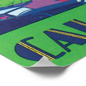 Kalkutta Vintage Travel Poster (Ecke)