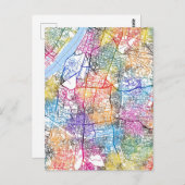 Kalkutta West Bengalischer Stadtplan Postkarte (Vorne/Hinten)