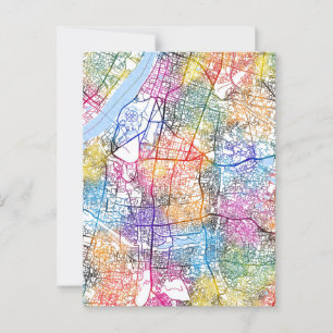 Kalkutta West Bengalischer Stadtplan Postkarte