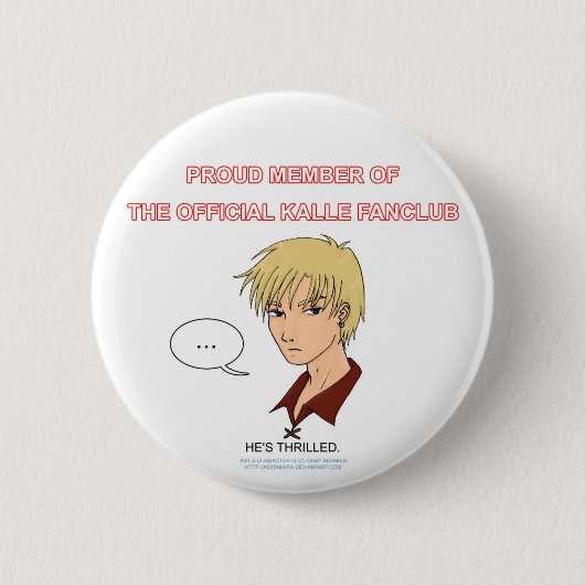 Kalle Fanclub Knopf Button (Vorderseite)