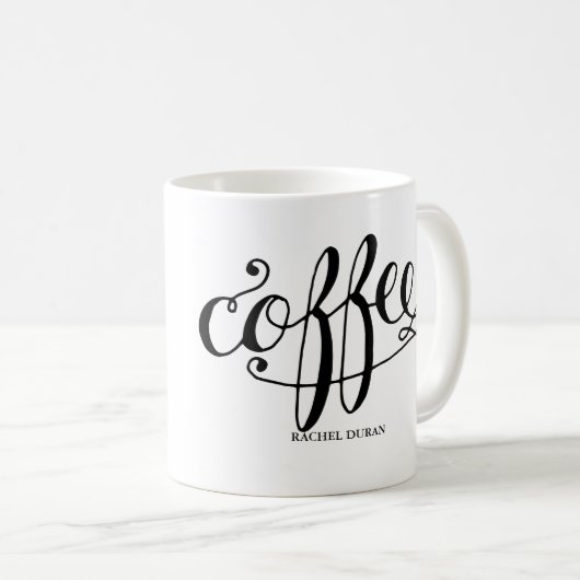 Kalligrafenkaffee Kaffeetasse (VorderseiteRechts)